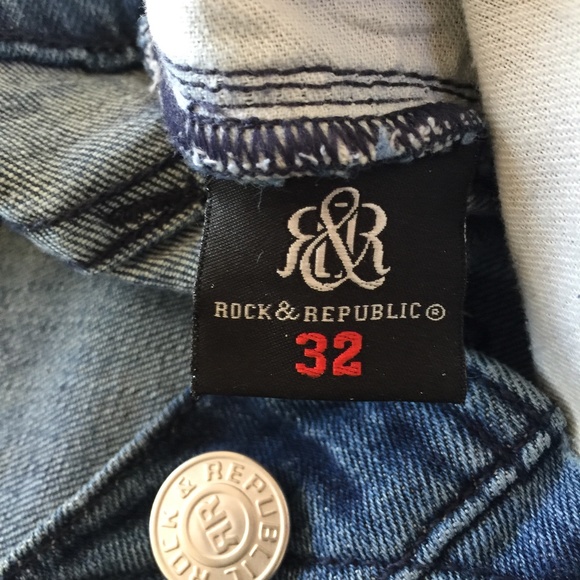 MENS ROCK & REPUBLIC JEANS - 32 WAIST X 30 LONG - Picture 10 of 11
